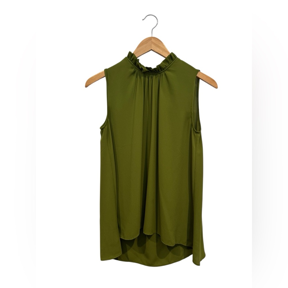 Ann Taylor Sleeveless Green Blouse